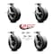 Service Caster Greenlee Caster Set - GMX Cart -2 Swivel Brake Bolt On Lock 2 Bolt On Lock - SCC GRE-SCC-100S1030-SNB-SLB-BSL-2-BSL-2 - alternate 4